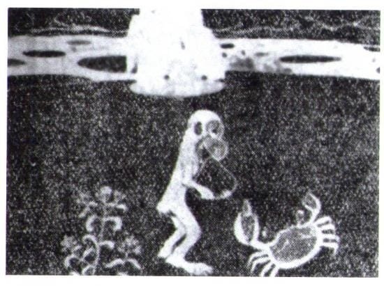 Сражение обезьяны и краба [10742]